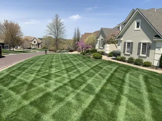 Professional lawn striping by Volz Lawn & Landscape
